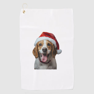 Beagle Christmas  Golf Towel