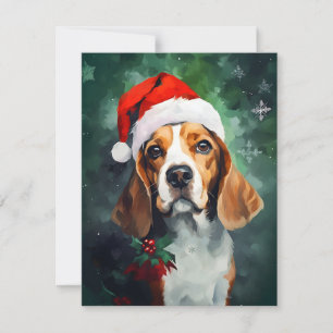 Beagle Christmas Holiday Card