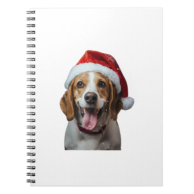 Beagle Christmas  Notebook (Front)