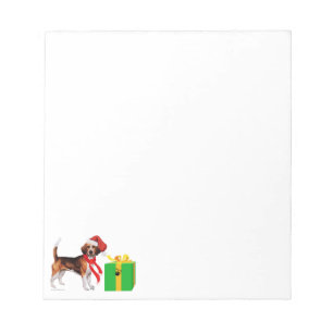 Beagle Christmas Notepad