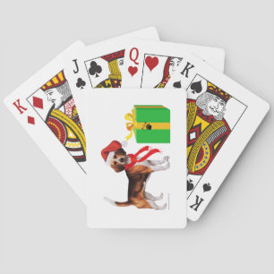 Beagle Christmas Playing Cards