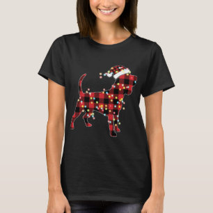 Beagle Christmas Red Plaid Buffalo Pyjamas Xmas Do T-Shirt