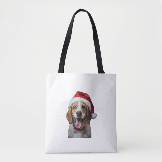 Beagle Christmas  Tote Bag (Front)