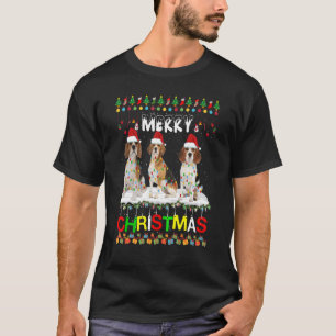 Beagle Christmas Tree Light Pajama Xmas Dog T-Shirt