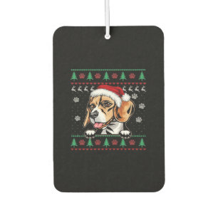 Beagle Christmas Uglyer Dog Xmas Oversized T-Shirt Air Freshener