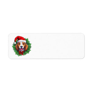 Beagle Christmas wreath