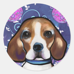 Beagle     classic round sticker