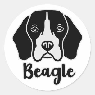 Beagle Classic Round Sticker