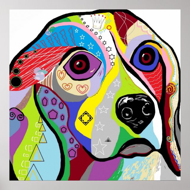 Beagle Close-up Poster (Front)