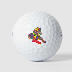 Beagle colour golf balls