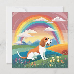 Beagle Custom Dog Name Rainbow Bridge Sympathy