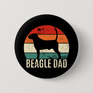 Beagle Dad 2 Inch Round Button