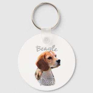 Beagle Dad 2 Keychain