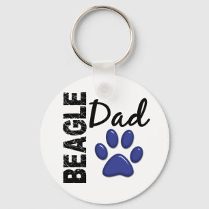 Beagle Dad 2 Keychain