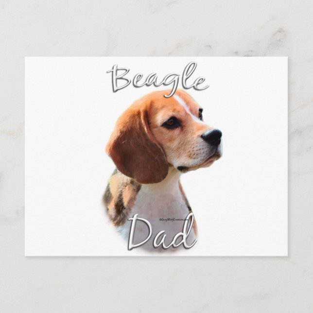 Beagle Dad 2 Postcard (Front)