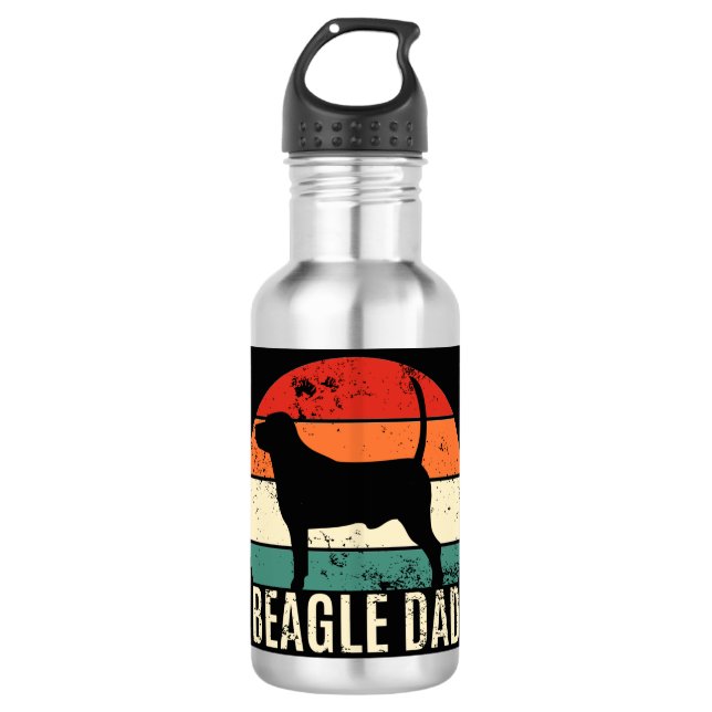 Beagle Dad 710 Ml Water Bottle (Front)