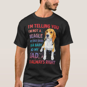 Beagle Dad dog funny saying T-Shirt