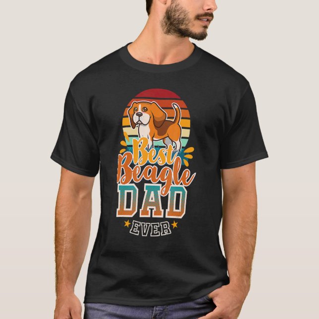 Beagle Dad English Beagle Dog Daddy Father Dog  1 T-Shirt (Front)
