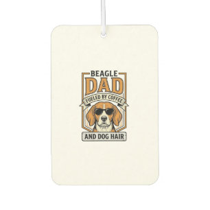 Beagle Dad Fuelled by Coffee and Dog Hair Shirt_1 Air Freshener