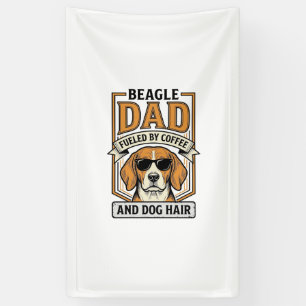 Beagle Dad Fuelled by Coffee and Dog Hair Shirt_1 Banner