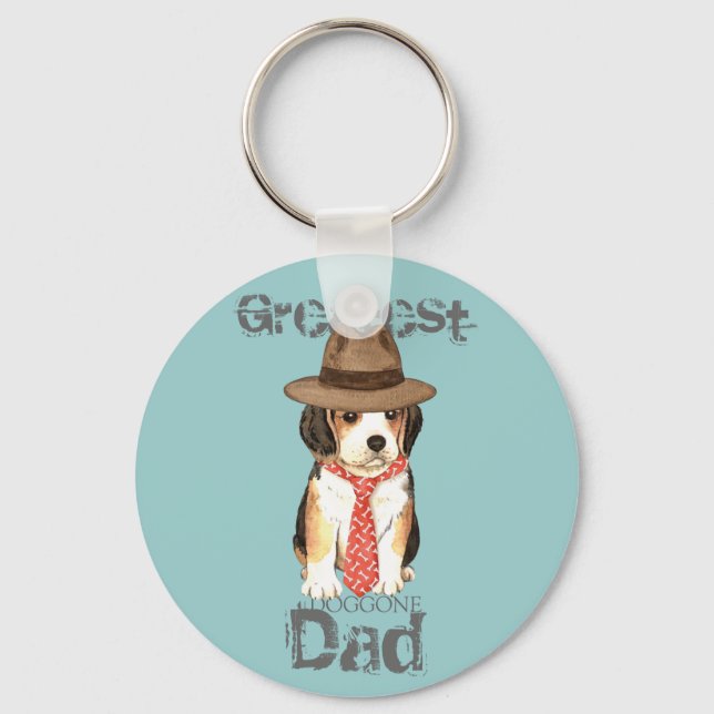 Beagle Dad Keychain (Front)