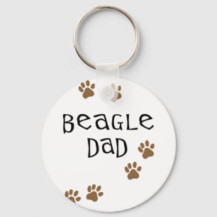 Beagle Dad Keychain