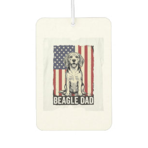 Beagle Dad Patriotic Vintage Dog Shirt Design_1 Air Freshener