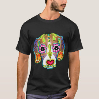 Beagle - Day of the Dead Sugar Skull Dog T-Shirt