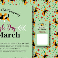 Beagle Day Stationary Labels