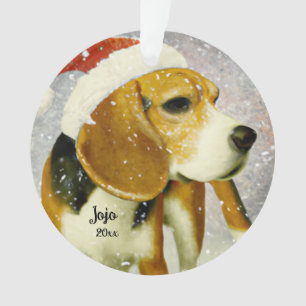 Beagle de Noël, Père Noël Dog Orament