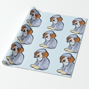 BEAGLE DOCTOR WRAPPING PAPER