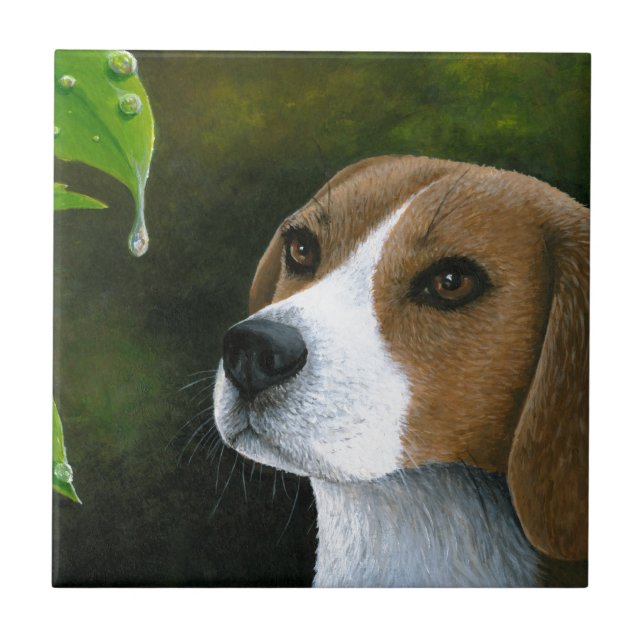 Beagle Dog 116 Tile (Front)