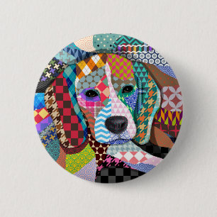 Beagle Dog 161 2 Inch Round Button