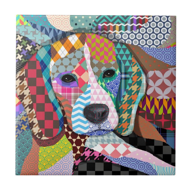 Beagle Dog 161 Tile (Front)