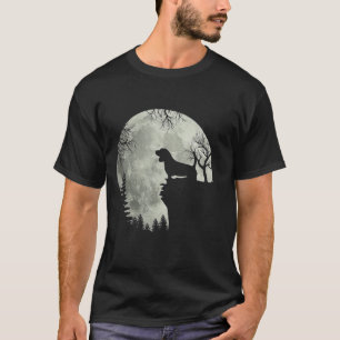 Beagle Dog And Moon Halloween -Beagle Dog Hallowee T-Shirt