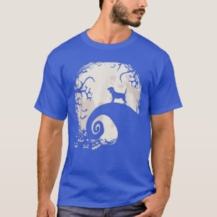 Beagle Dog and Moon Howl In Forest Dog Halloween P T-Shirt