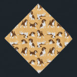 Beagle dog breed - orange bandana<br><div class="desc">Beagle dog breed - orange</div>