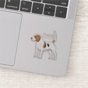 Beagle dog cartoon illustration 