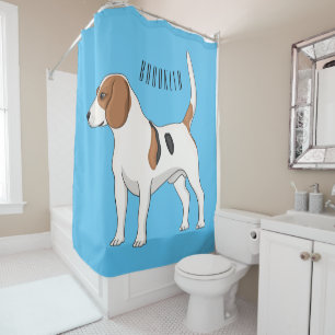 Beagle dog cartoon illustration 