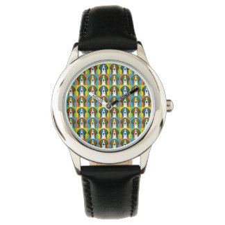 Beagle Dog Cartoon Pop-Art Watch
