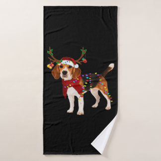 beagle dog christmas Classic T-Shirt Bath Towel