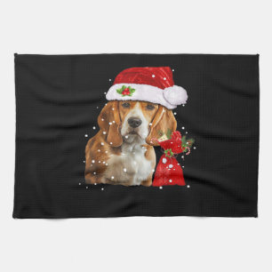 Beagle Dog Christmas T Shirt Christmas Dog Essenti Kitchen Towel