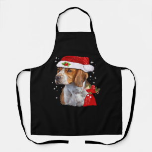 Beagle Dog Christmas T Shirt Dog Family Christmas  Apron