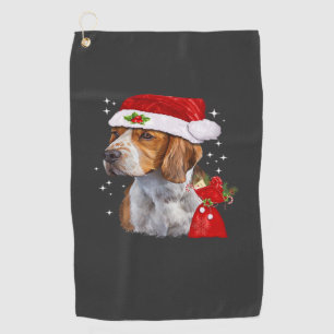 Beagle Dog Christmas T Shirt Dog Family Christmas Golf Towel