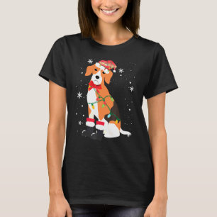 Beagle Dog Christmas Tree Xmas Mom Dad T-Shirt