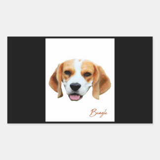 Beagle Dog Colour Portrait Sticker