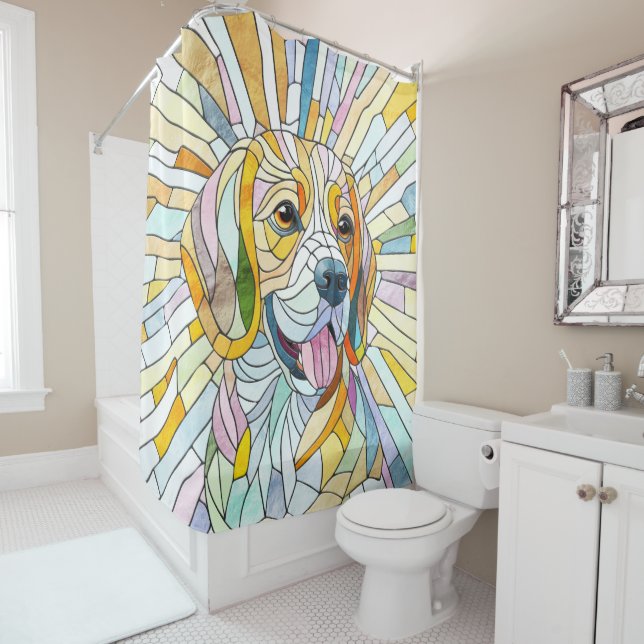 Beagle dog - Colourful Mosaic art (In Situ)