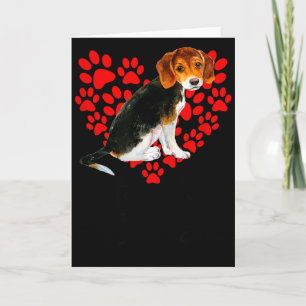 Beagle Dog Cuter Than Cupid Valentines Day Card