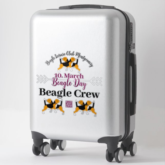 Beagle Dog Day Mailing  (Suitcase)