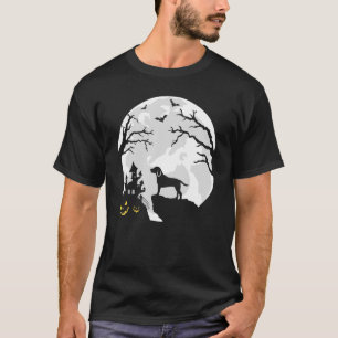 Beagle Dog in The Moon Halloween Costume men women T-Shirt